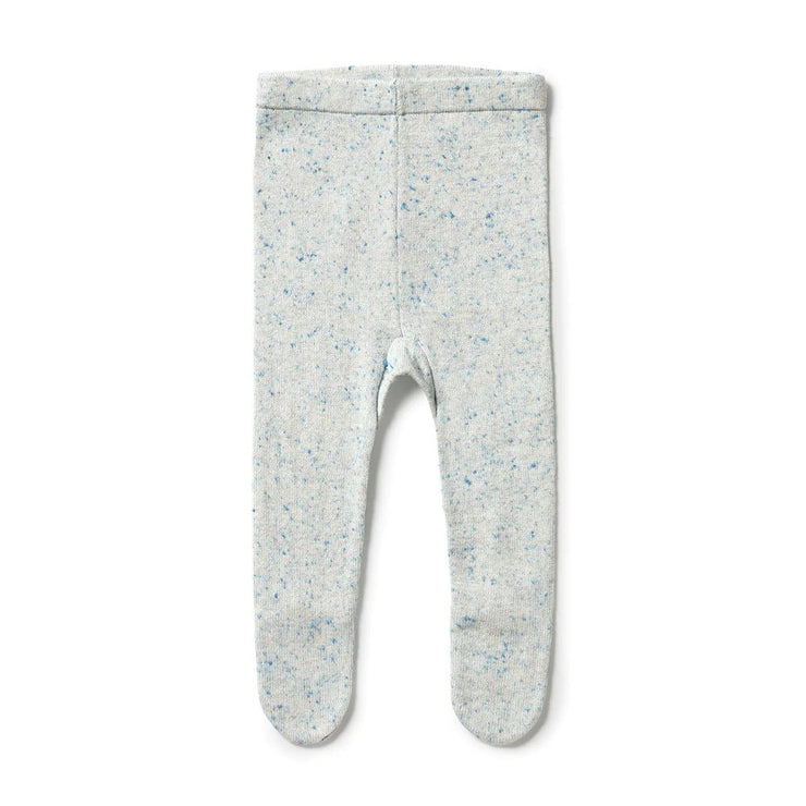 Knitted Leggings with Feet - Bluestone Fleck Was $49.90 NOW