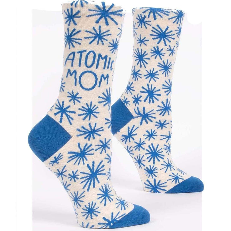 Womens Crew Socks - Atomic Mom