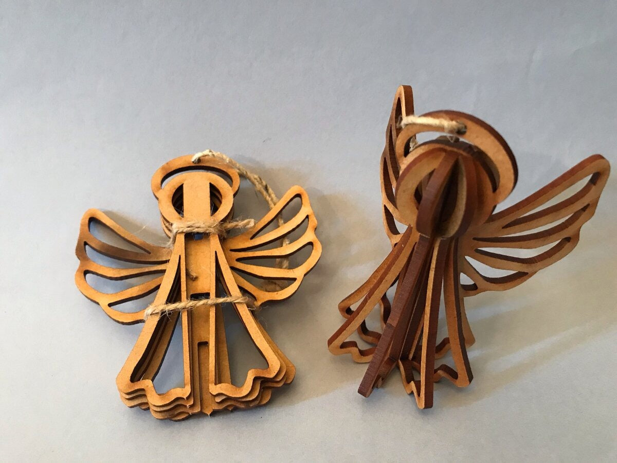 Wooden 3D Angel