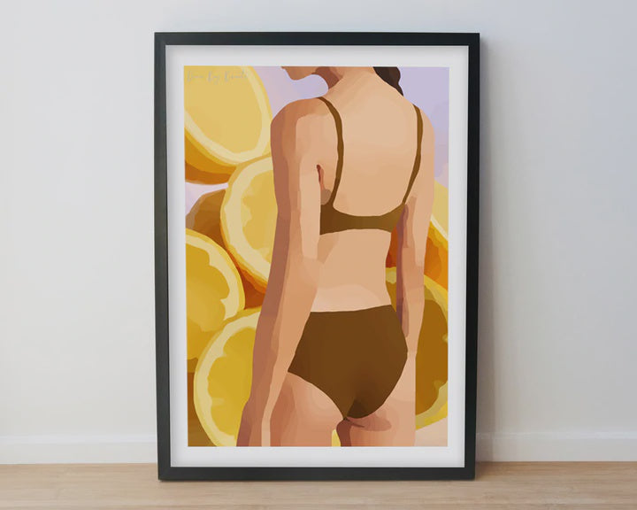 NZ Art Print - 70s Zesty Gal