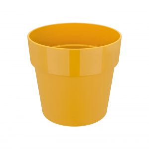 Recycled Plastic Planter Pot - Ochre