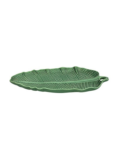 Banana Leaf Platter Green 390mm Long