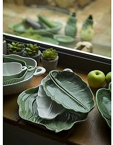 Banana Leaf Platter Green 265mm Long