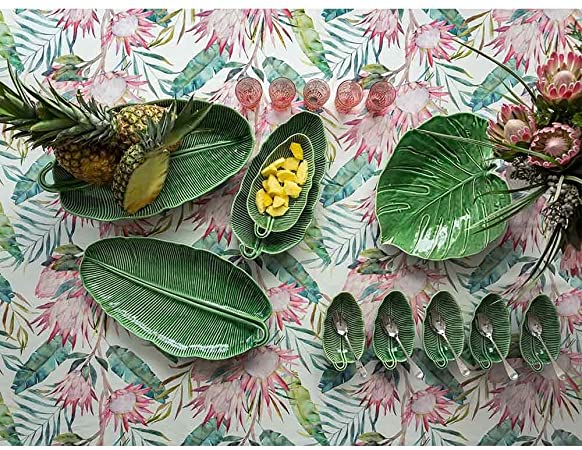 Banana Leaf Platter Green 390mm Long