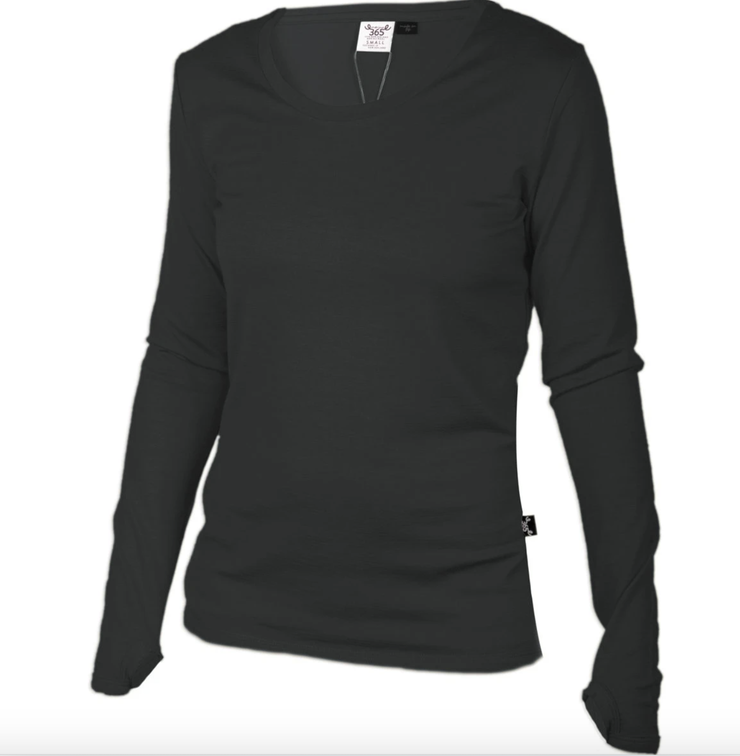 Merino 365 Womens Long Sleeve - Cement Was $119 Now
