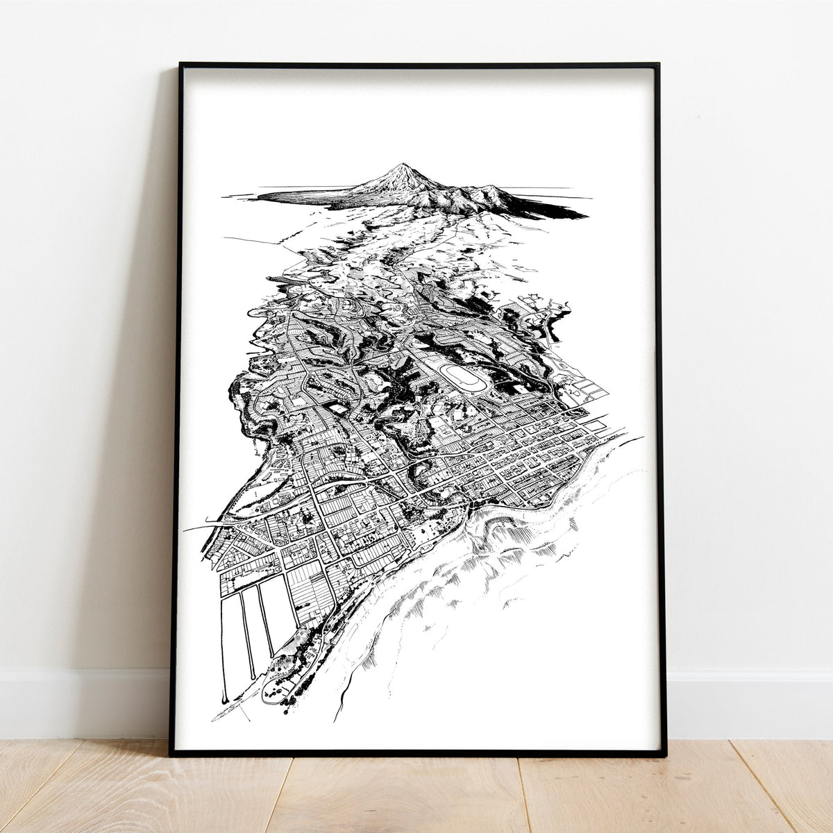 NZ Hometown Prints - New Plymouth