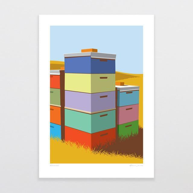 Glenn Jones Print - Beehives