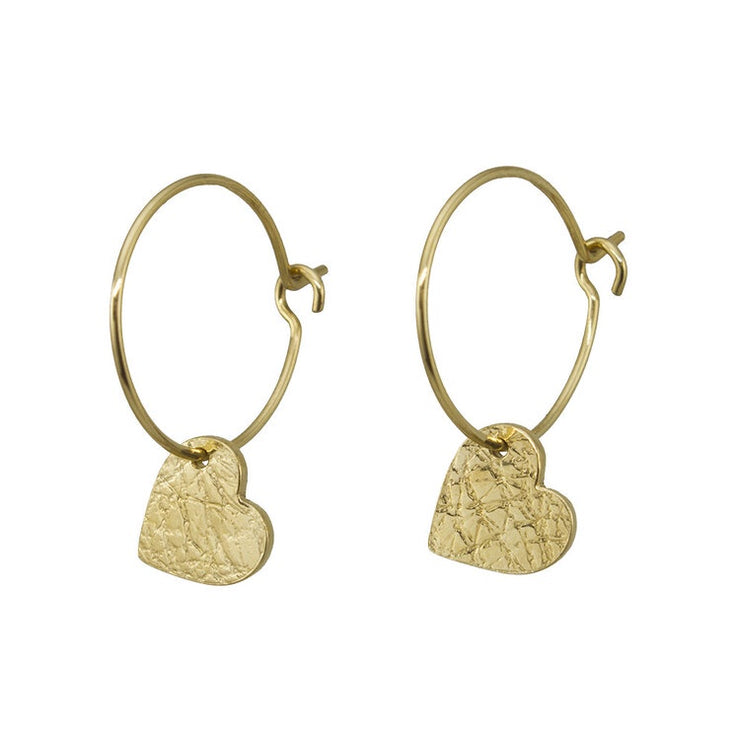Gold Sweetheart Earrings