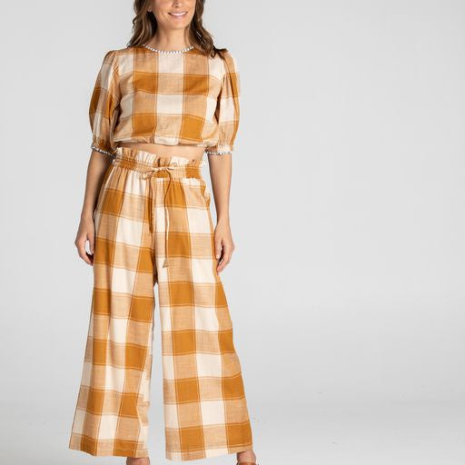 Clove Top - Ginger Check Was $179 Now