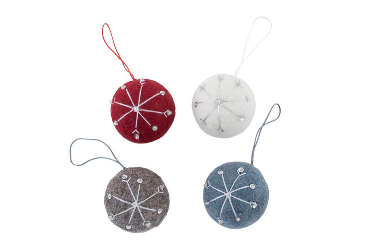 Christmas Decorations: Hanging  Ball w Snowflake Was $19.90 Now