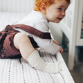Lamington Crew Length Socks - Pearl