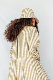 ReCreate Form Hat - Olive Gingham Was $70 Now