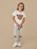 B-Ball Bear Knee Drop Crotch Pant - Grey Marle Last One Was $65 Now
