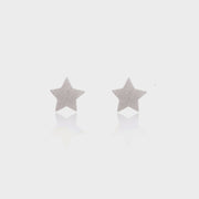 Sterling Silver Star Stud Earrings