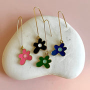 Wonky Flower Drop Earrings